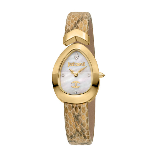 Women Diversa Snake Ivory Watch