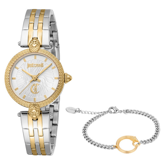 Women Attraente Gold Watch Set