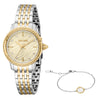 Women Euforia Two Tone Watch Set