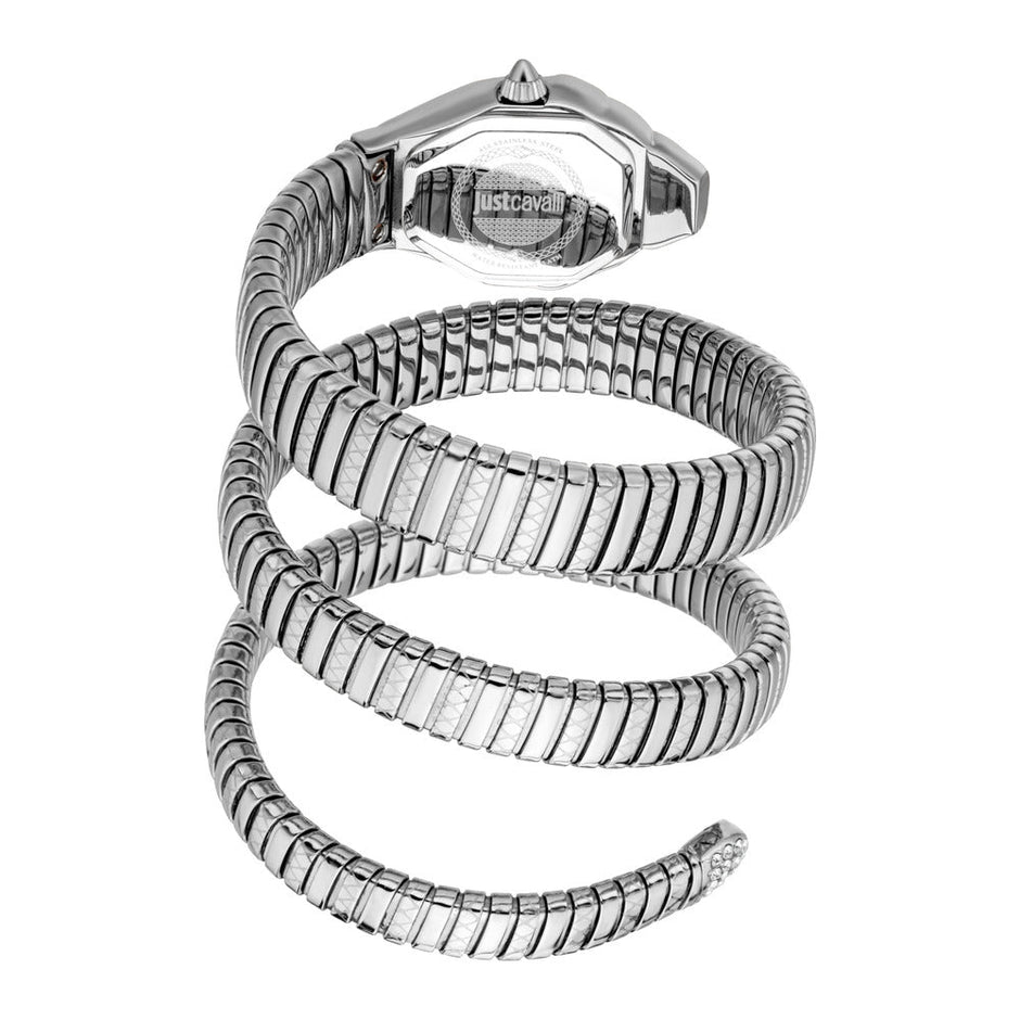 ساعة أمبرا فضية نسائية 