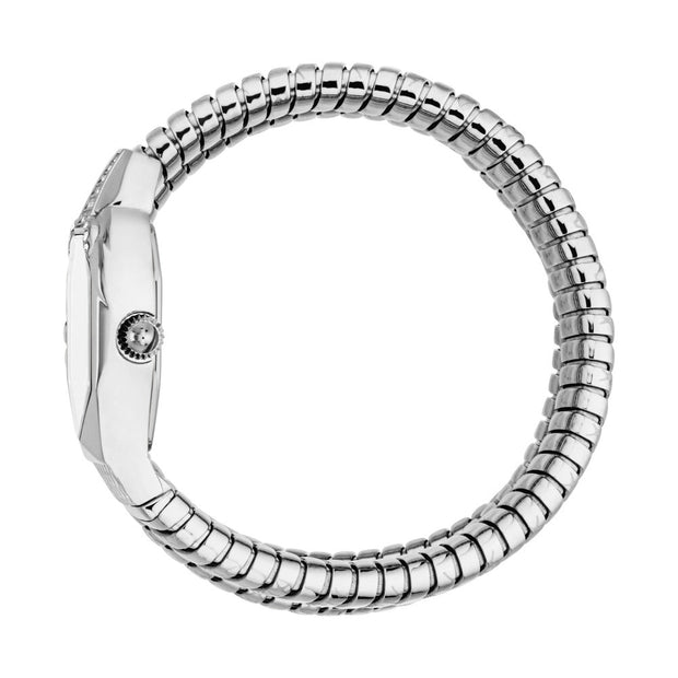 ساعة أمبرا فضية نسائية 