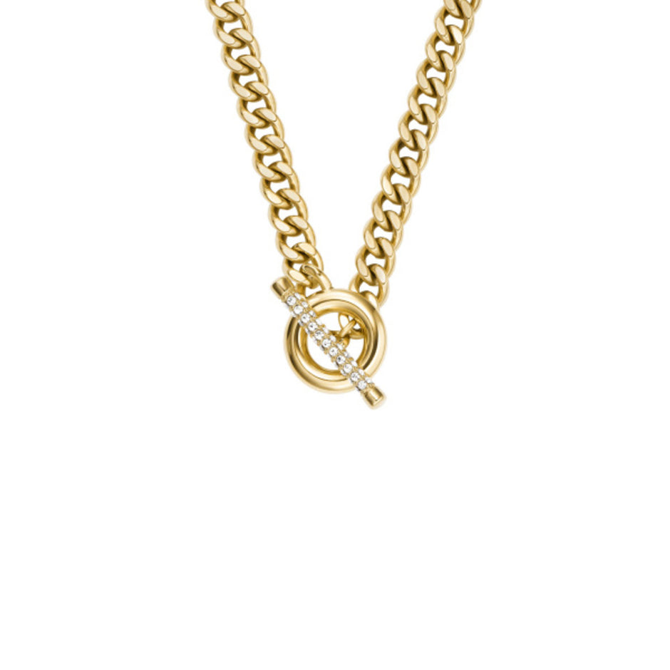 Women Carlie T-Bar Gold Necklace