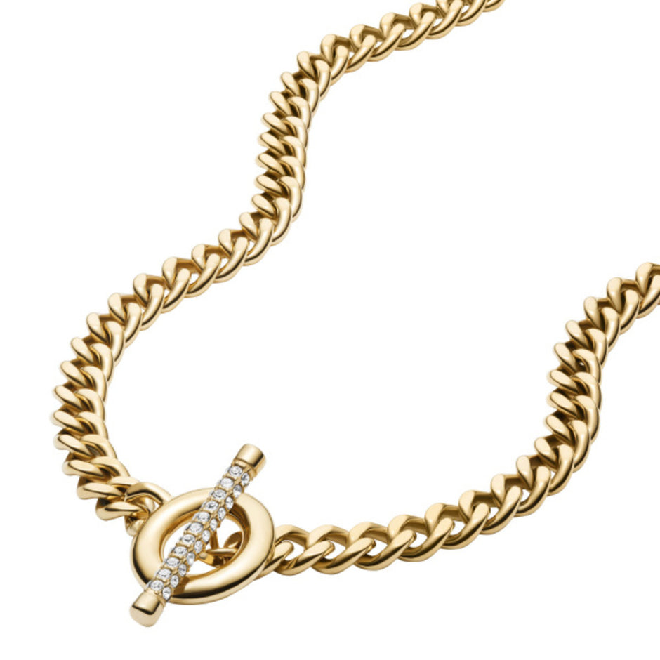 Women Carlie T-Bar Gold Necklace