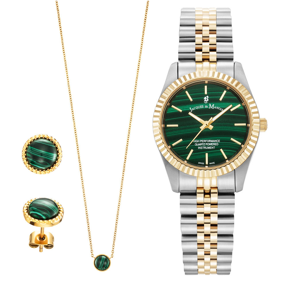 Women Inspiration Set Malachit 31mm Watch