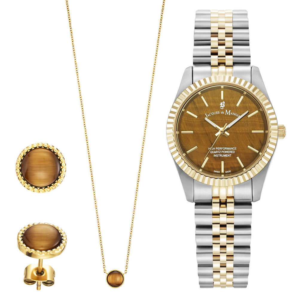 Women Inspiration Set Tigereye 32mm Watch