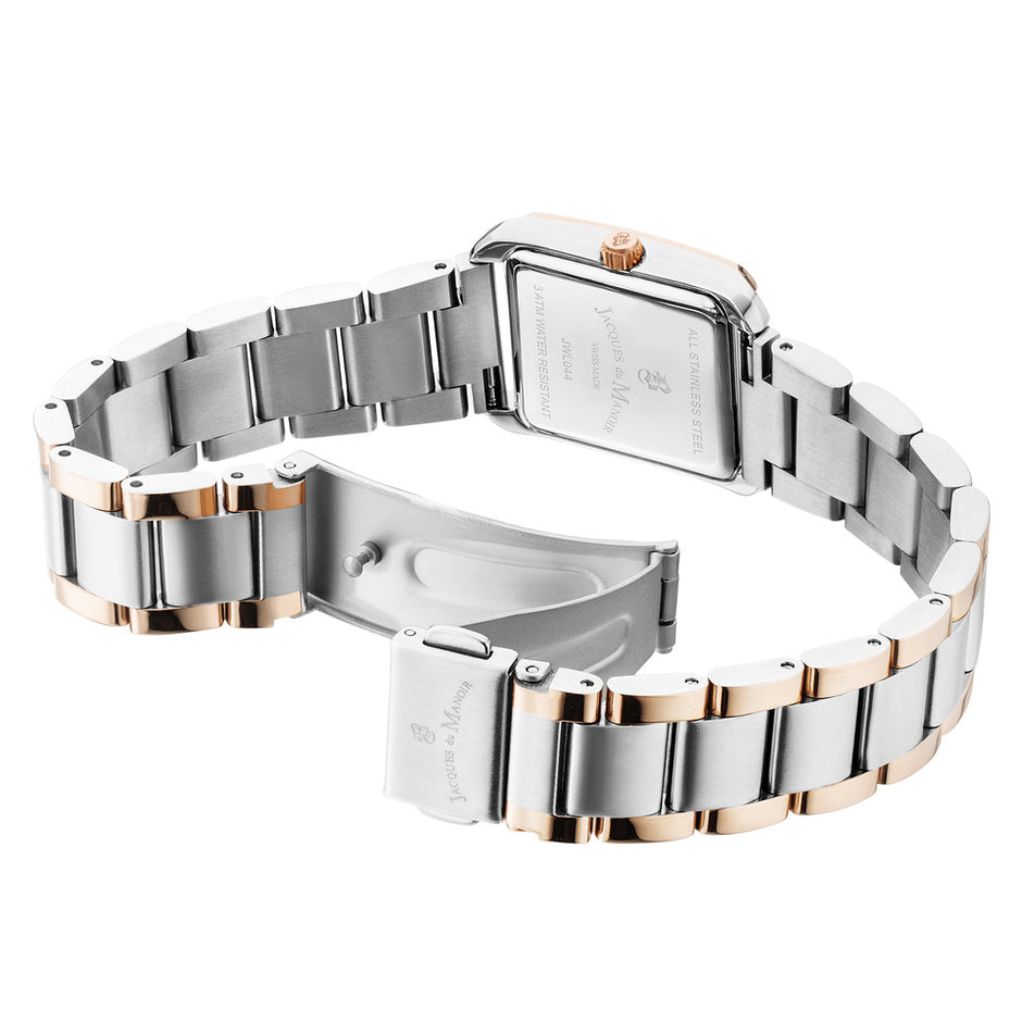 ساعة إميلي ثنائية اللون نسائية 