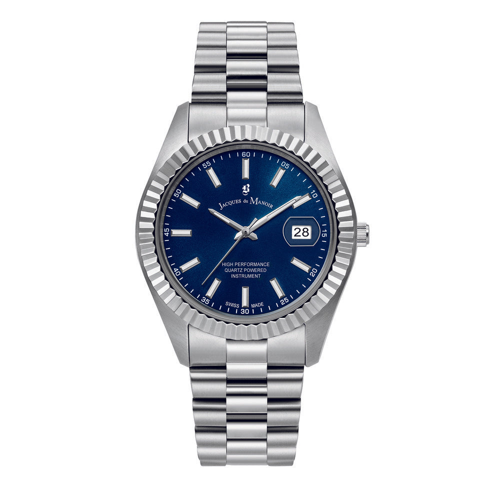 ساعة إنسبايراشن فضية رجالية 