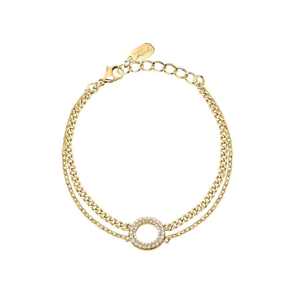 Women Crystals Gold Bracelet