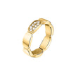 Women Crystals Gold Ring