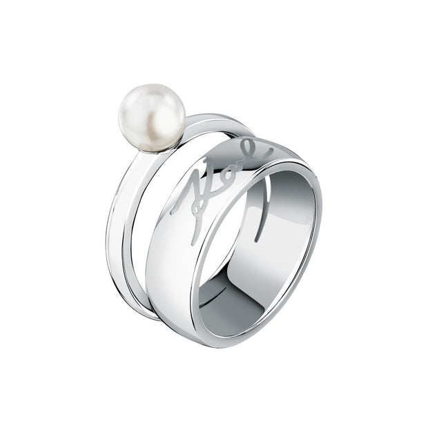 Women Pearl Silver Ring