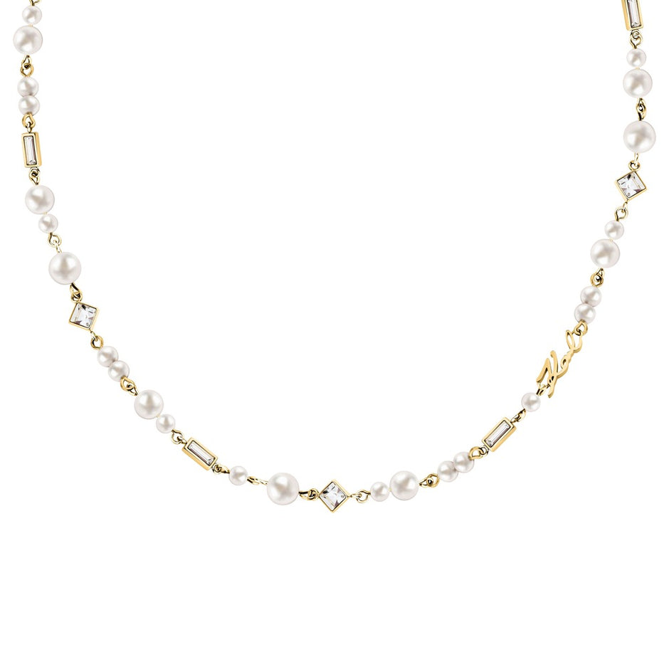 Women Pearl Gold Necklace