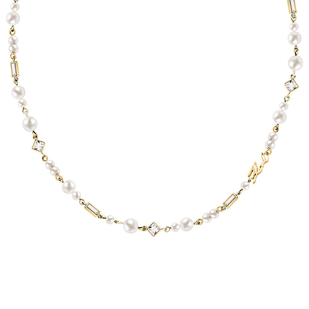 Women Pearl Gold Necklace