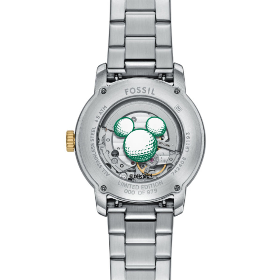 ساعة ميكي ماوس ثنائية اللون للجنسين 