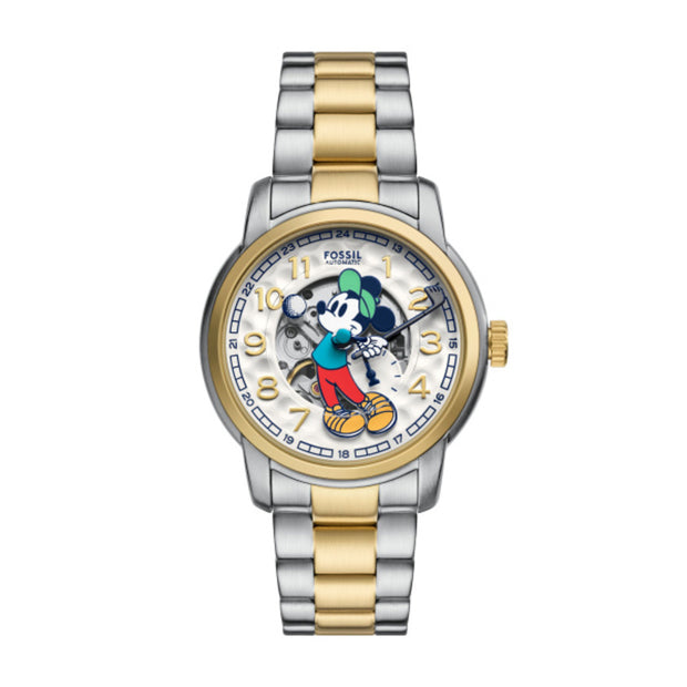 Unisex Mickey Mouse Two Tone Watch