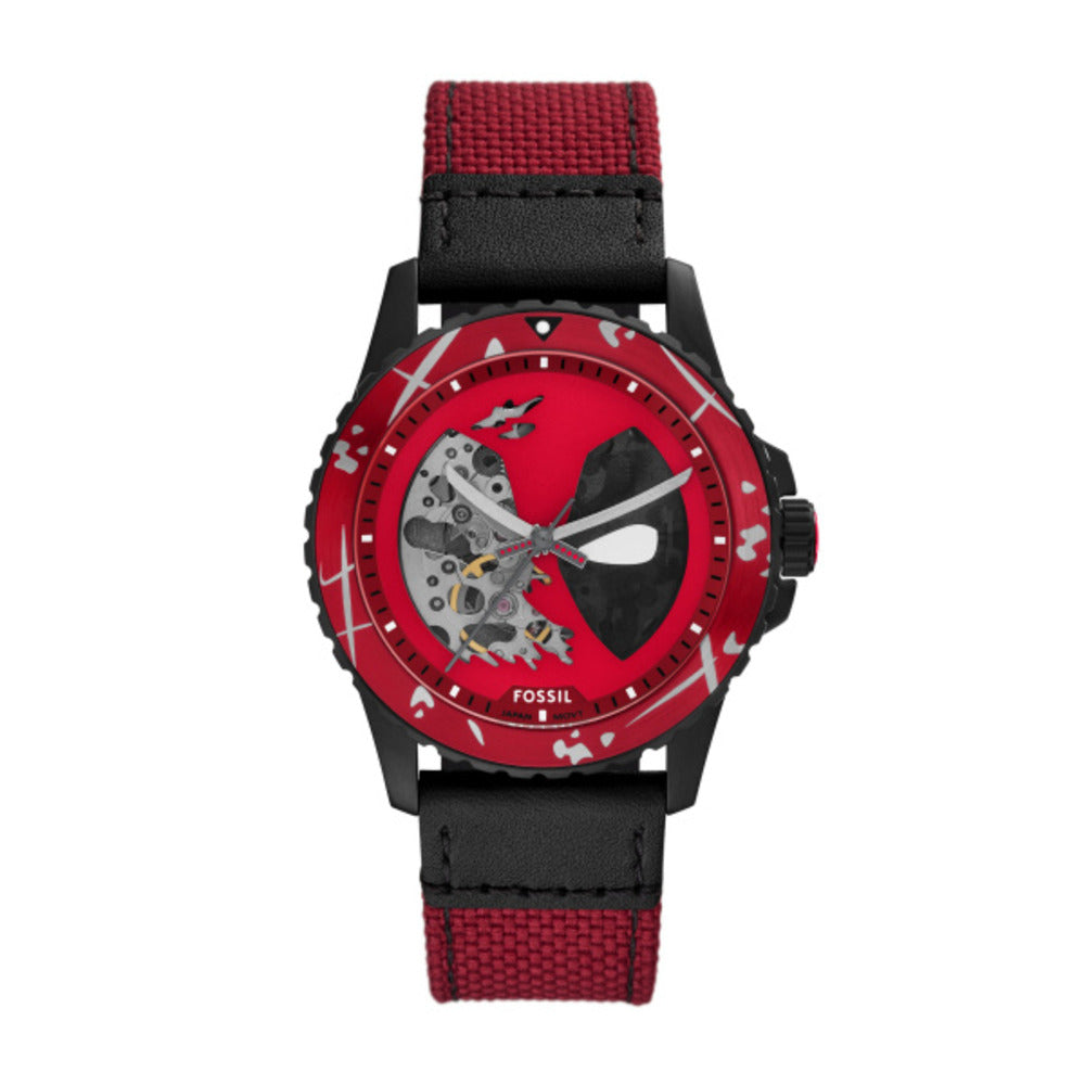 Men Deadpool Red 42mm Watch