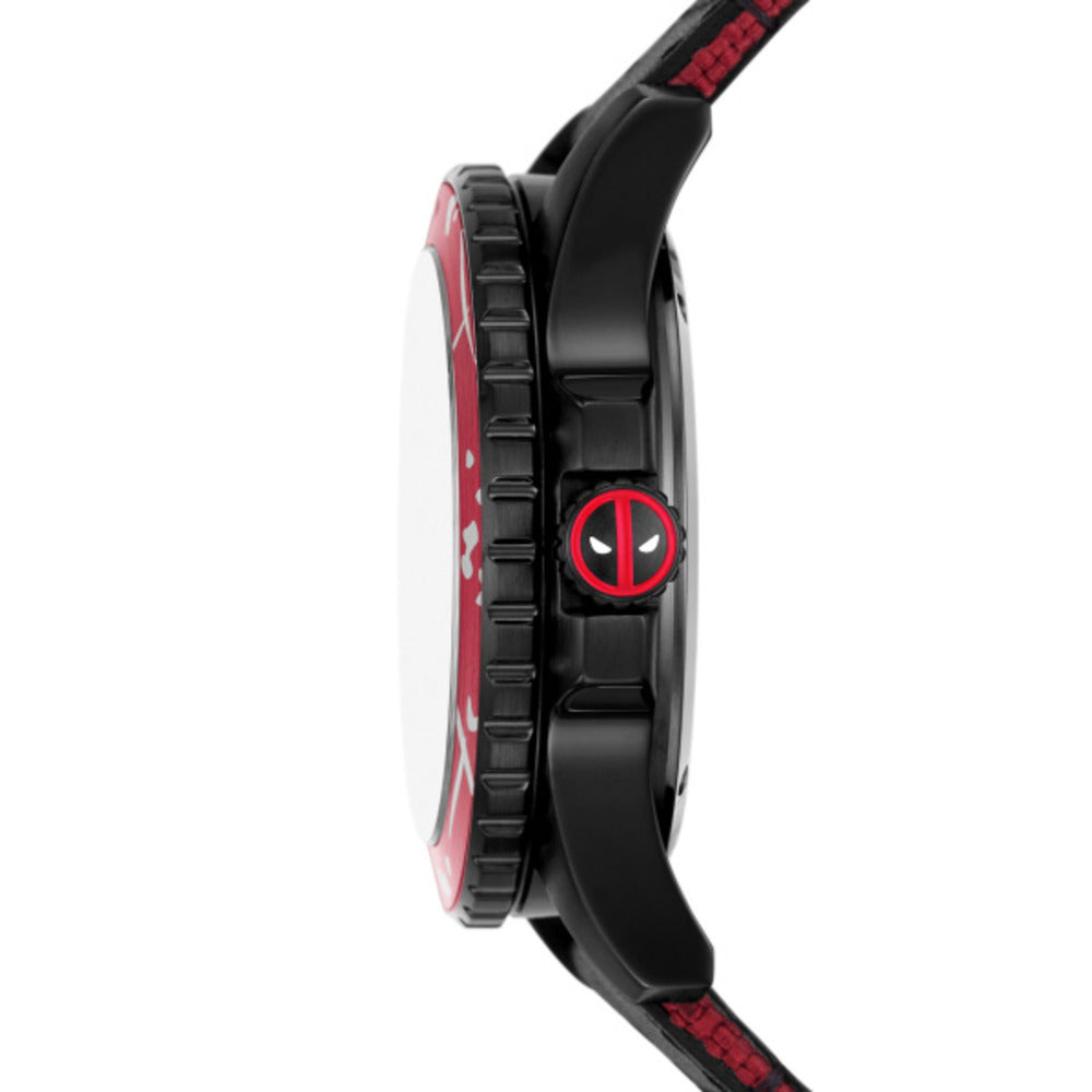 Men Deadpool Red 42mm Watch