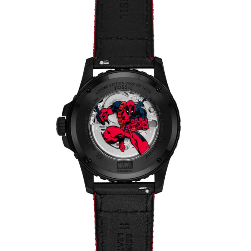 Men Deadpool Red 42mm Watch