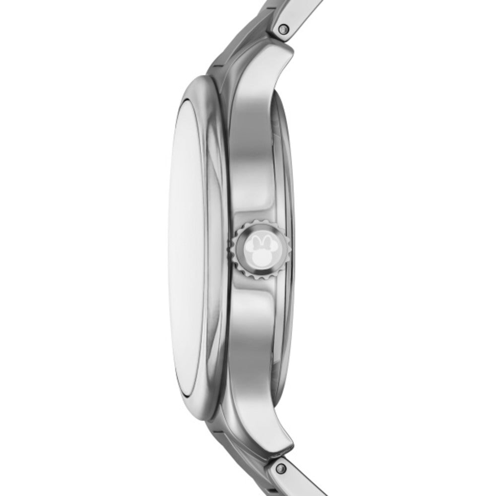 Women Mickey And Friends Silver Watch