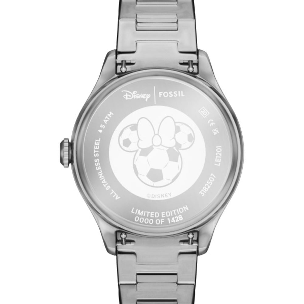 Women Mickey And Friends Silver Watch
