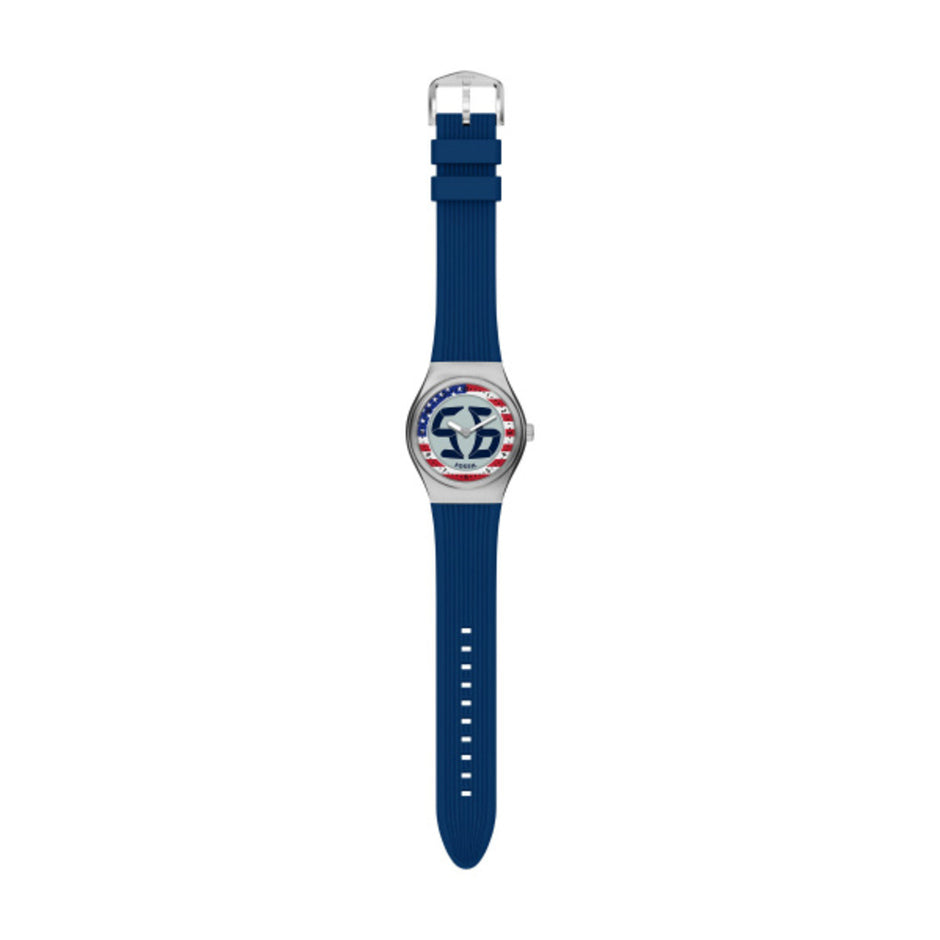 Men World Flags Big Tic USA Watch