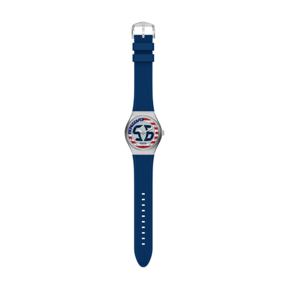 Men World Flags Big Tic USA Watch