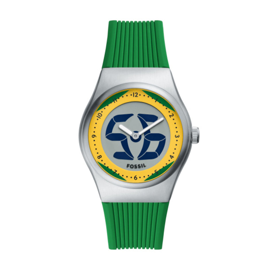 Men World Flags Big Tic Brazil Watch