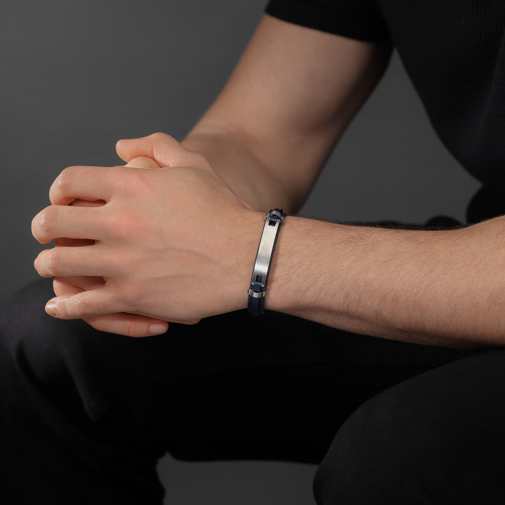 Men Looper Blue Bracelet