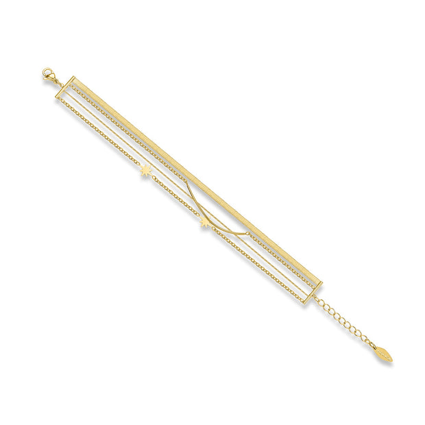 سوار مطلي بالذهب للنساء