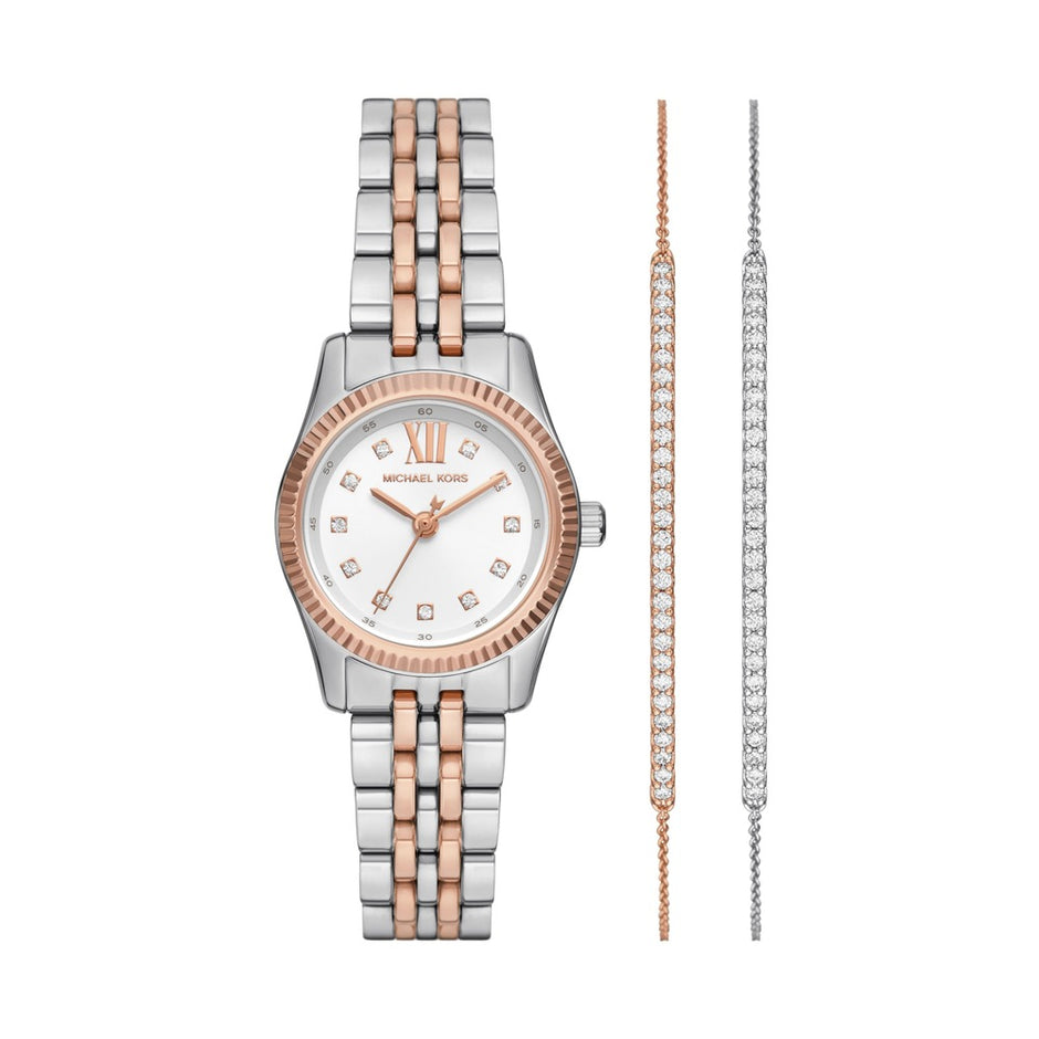 Women Lexington White Watch Set