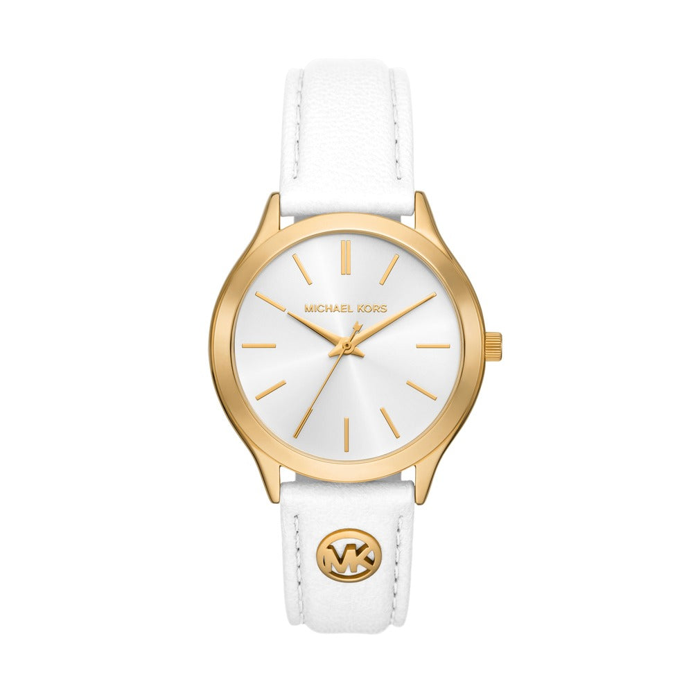 Women Slim Runway White 38mm Watch