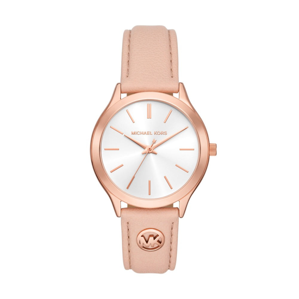 Women Slim Runway White 38mm Watch