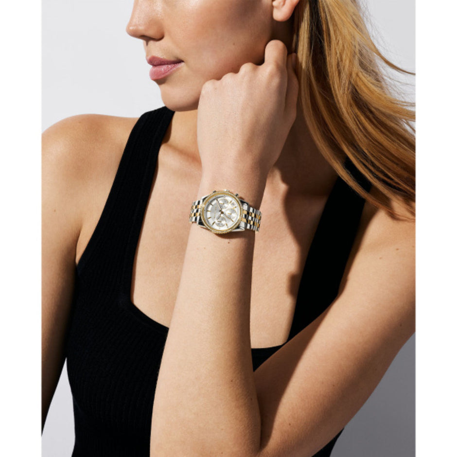 ساعة ريتز ذهبية/فضية نسائية