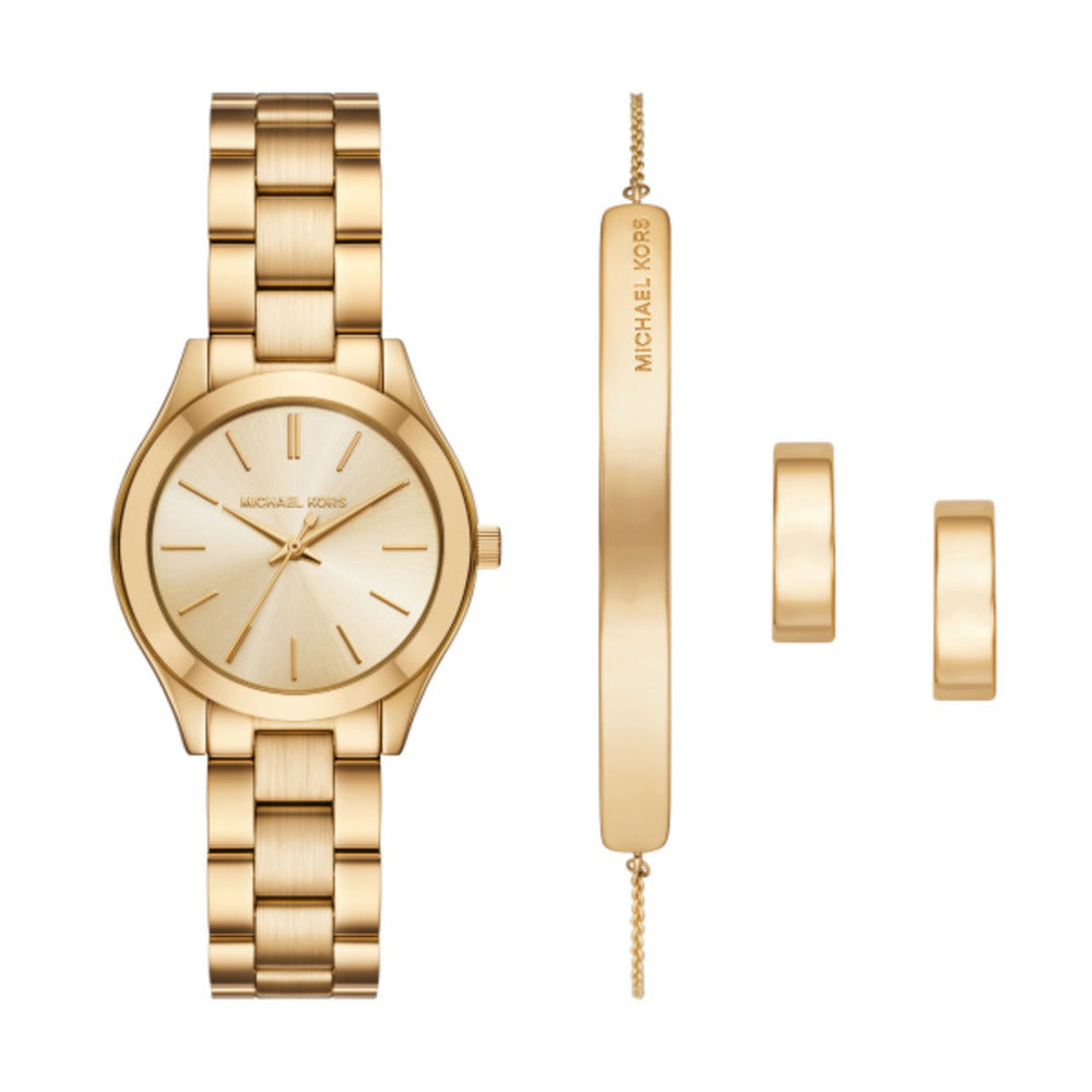 Women Slim Runway Gold Watch