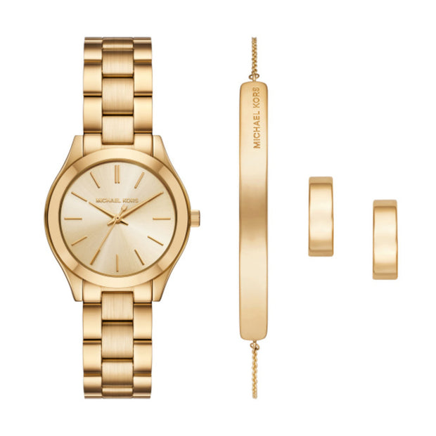 Women Slim Runway Gold Watch