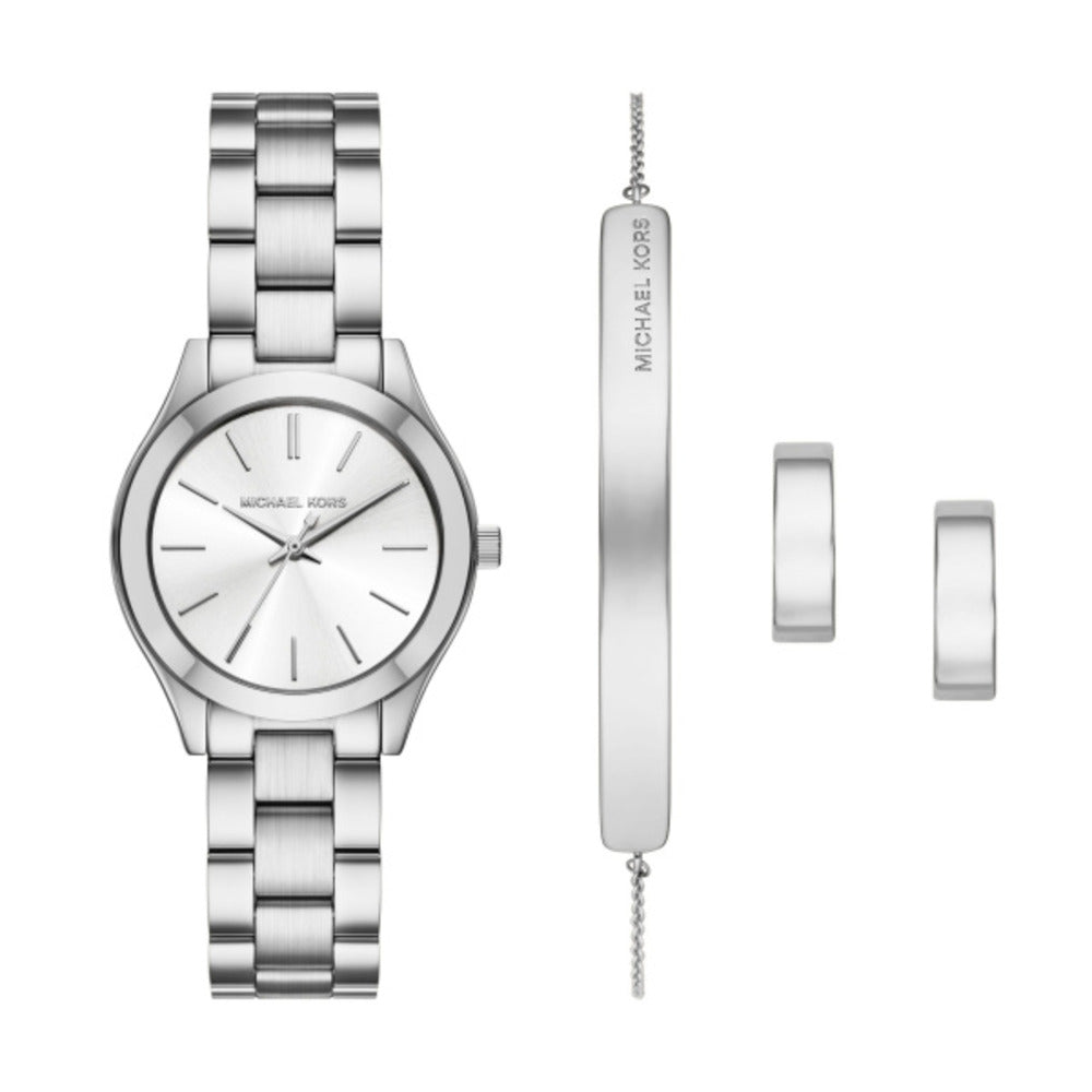Women Slim Runway Silver Watch