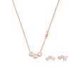 Women Kors Brilliance Rose Gold Jewelry Set