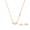 Women Kors Brilliance Rose Gold Jewelry Set