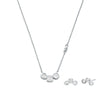 Women Kors Brilliance Silver Jewelry Set