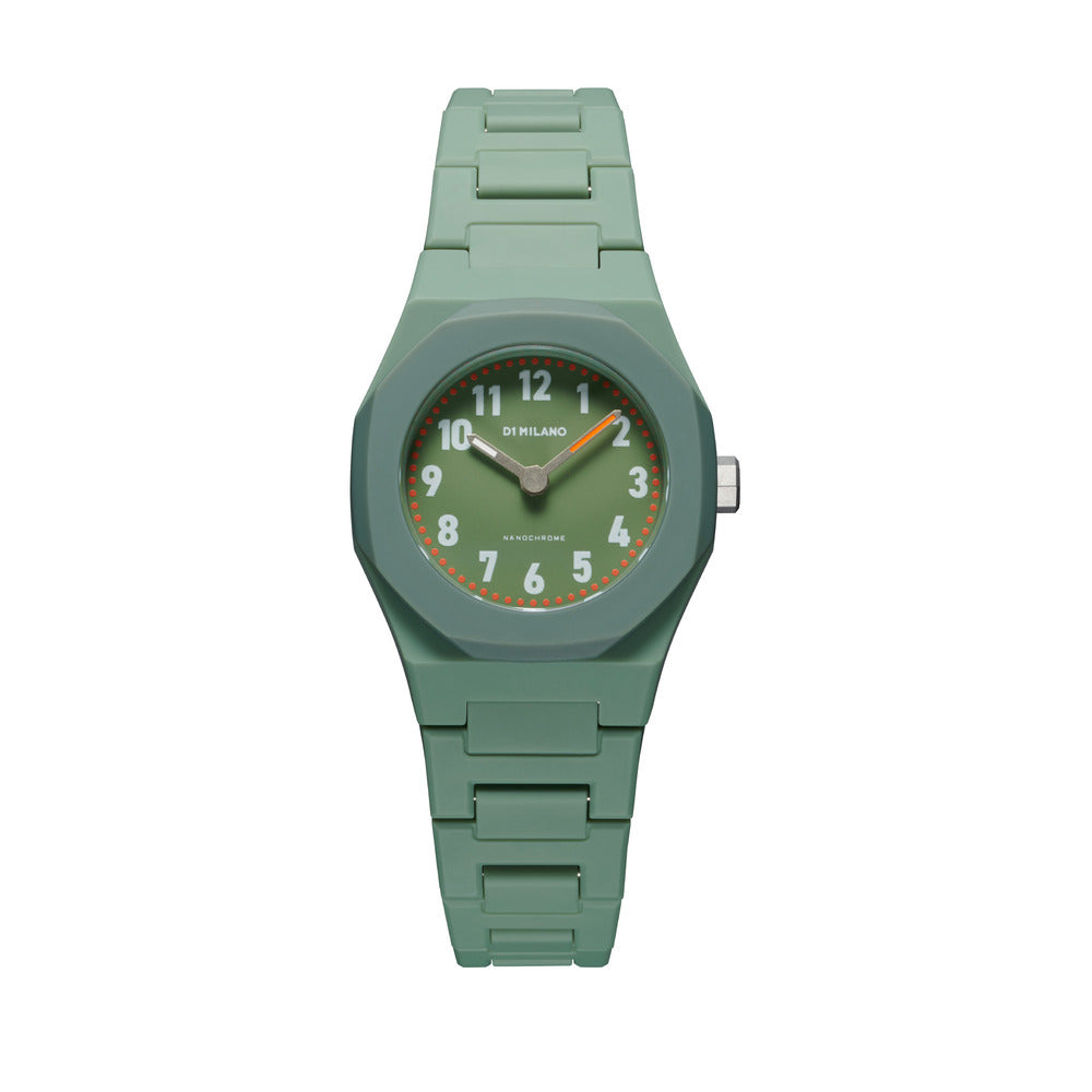 Unisex Polycarbon Green 32mm Watch