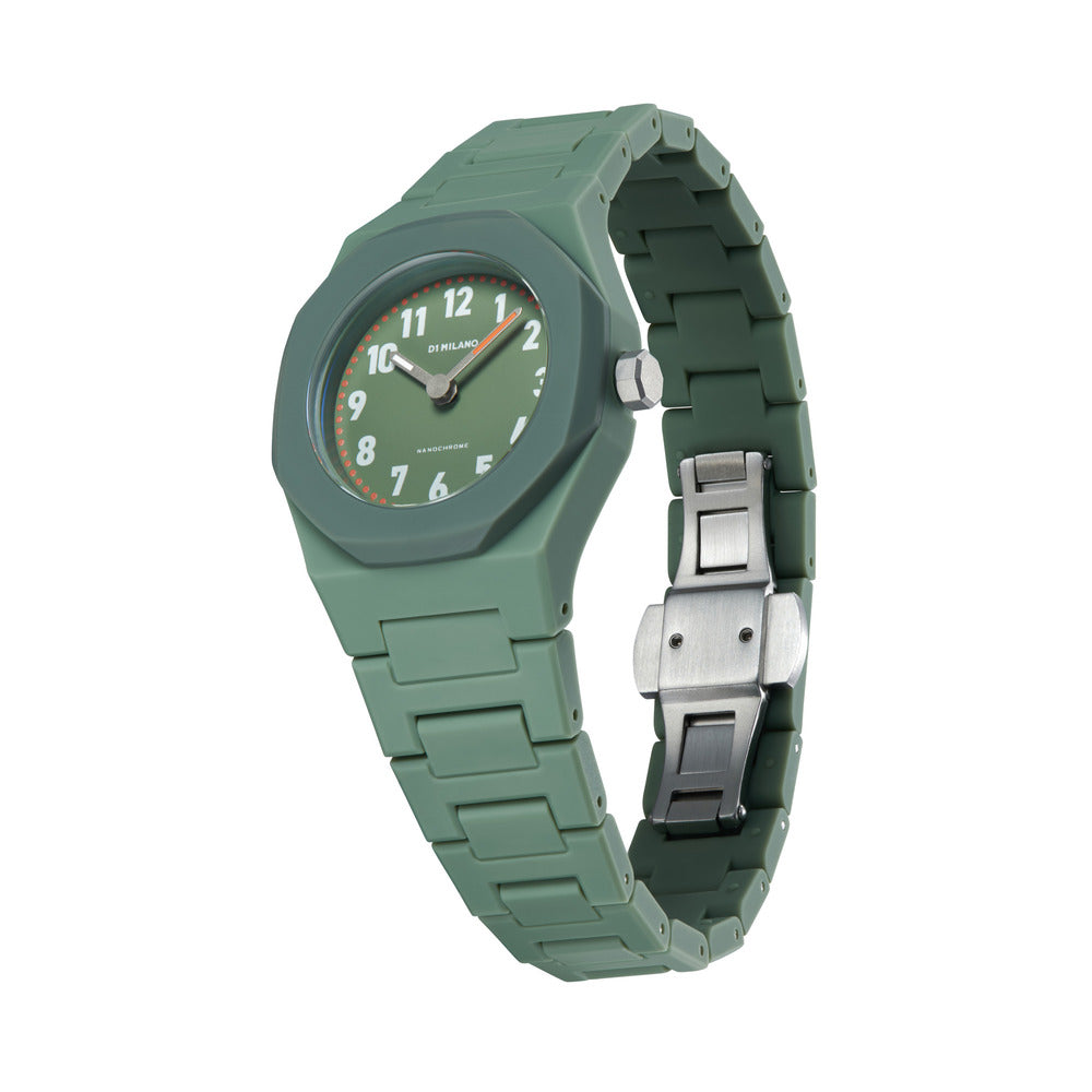 Unisex Polycarbon Green 32mm Watch