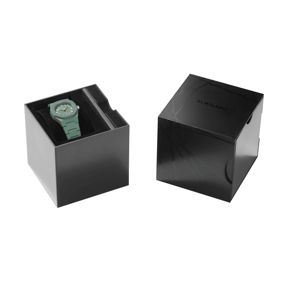 Unisex Polycarbon Green 32mm Watch