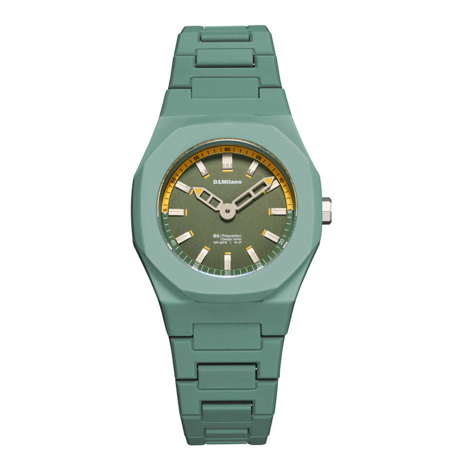 Men Polycarbon Green Watch
