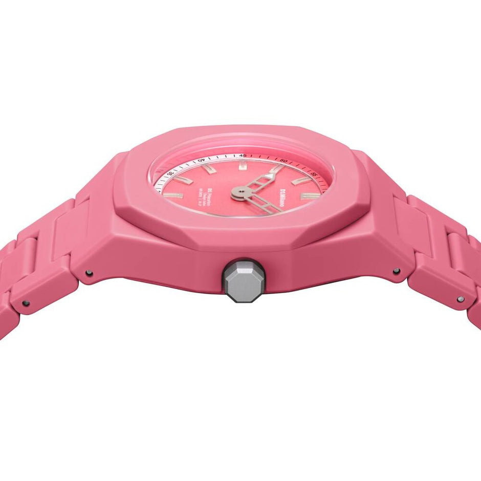 Men Polycarbon Pink Watch