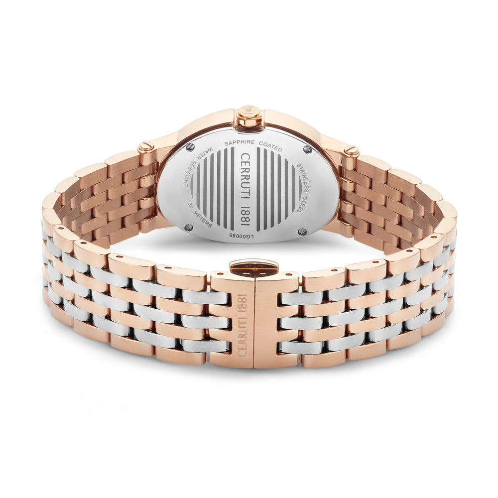 Women Silver/Rose Gold Metal Watch