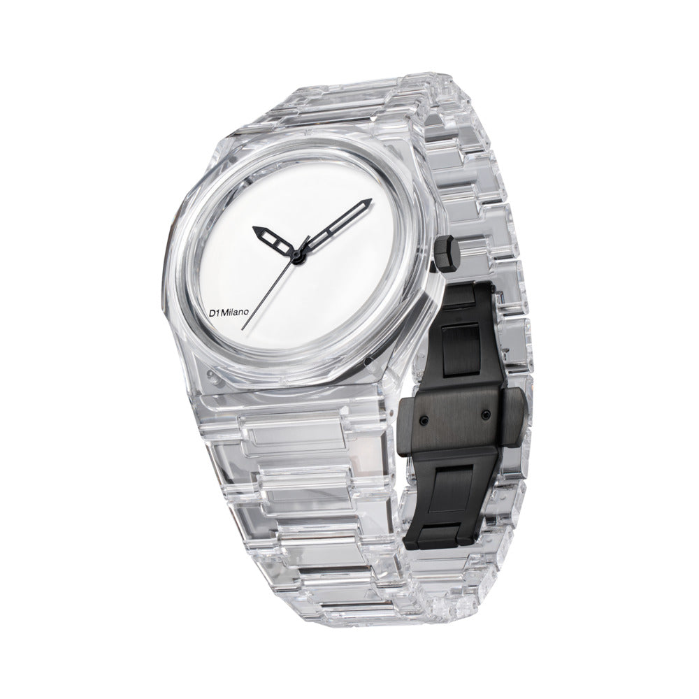 Unisex Nylon Transparent 39mm Watch