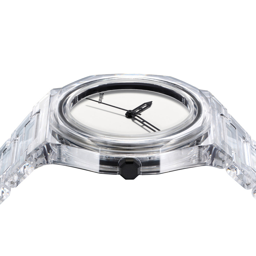 Unisex Nylon Transparent 39mm Watch