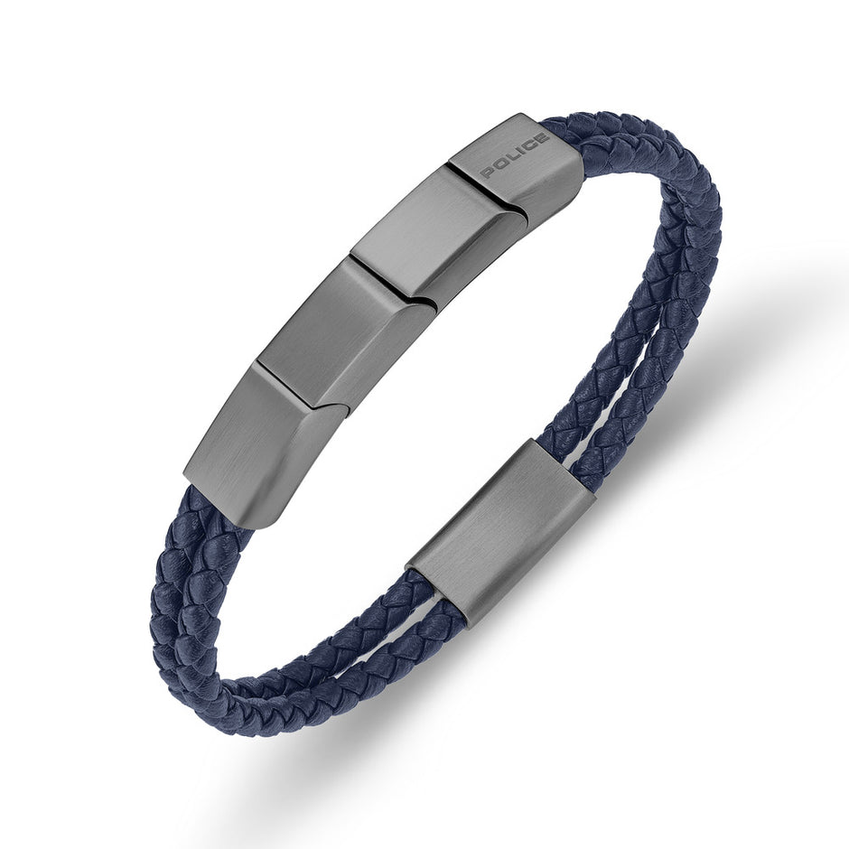 Men Parallel Blue Bracelet