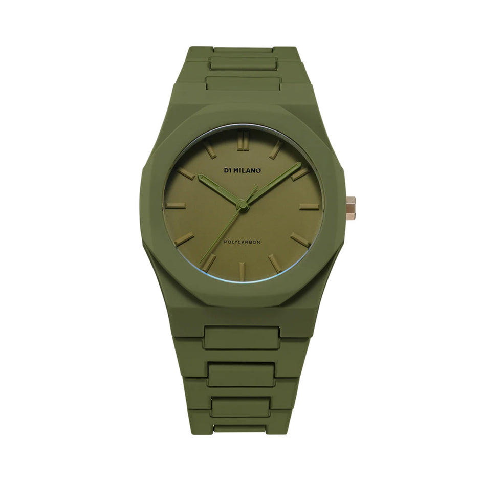 Unisex Polycarbon Green Watch