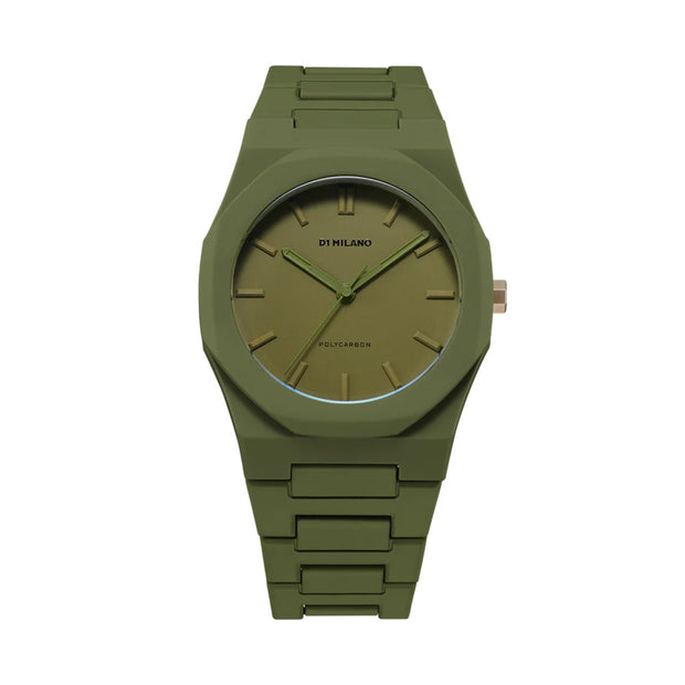 Unisex Polycarbon Green Watch