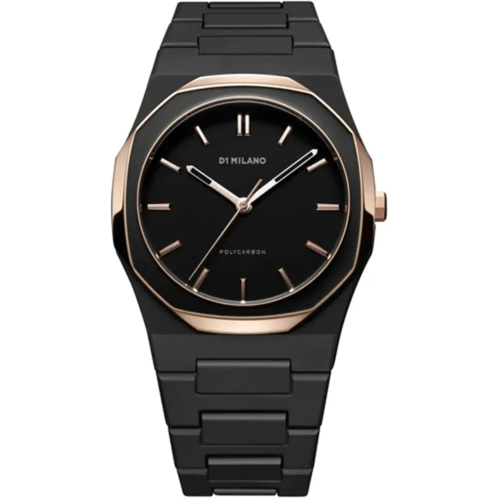 Polycarbon Unisex Black 41mm Watch – ONTIME | Kuwait Official Store